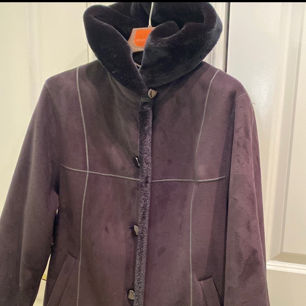 European Faux Sheepskin Coat
